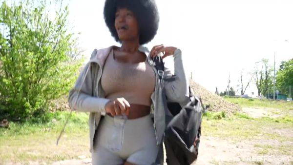 Czech Streets 152: Quickie with Cute Busty Black Girl - hotmovs.com - Czech Republic on poweredporn.com