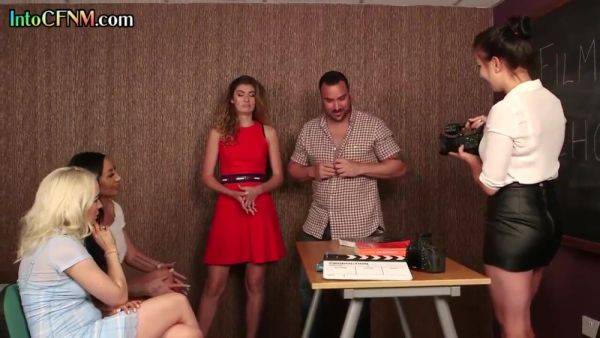 CFNM group British BJ on college while teacher filming - txxx.com - Britain on poweredporn.com