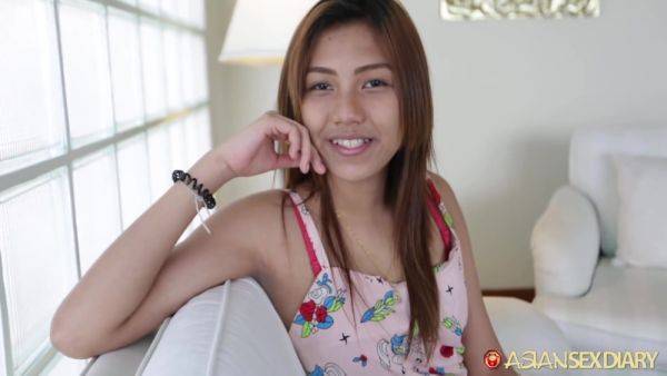 Small Tit Asian Teen 18+ Tries First Huge Cock - videomanysex.com on poweredporn.com