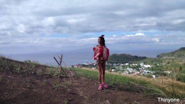 Freak Enjoying Petite Beauty On The Beach And Mountain With Giant Cock - hotmovs.com - Philippines on poweredporn.com