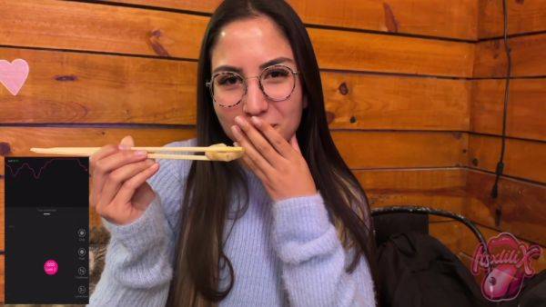 My Lush Was All Wet When I Took It Off! (in Public Orgasm) - upornia.com - Japan on poweredporn.com