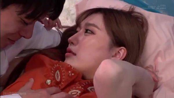 She gives him a hand job and gives him a blowjob, then thrusts in hard and cums on her face. - senzuri.tube on poweredporn.com