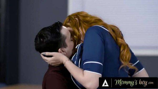 Redhead Mommy's Boy Lauren Phillips - MILF Teacher Fucks 18yo Student and Gym Teacher with Big Black Cock - xxxfiles.com on poweredporn.com