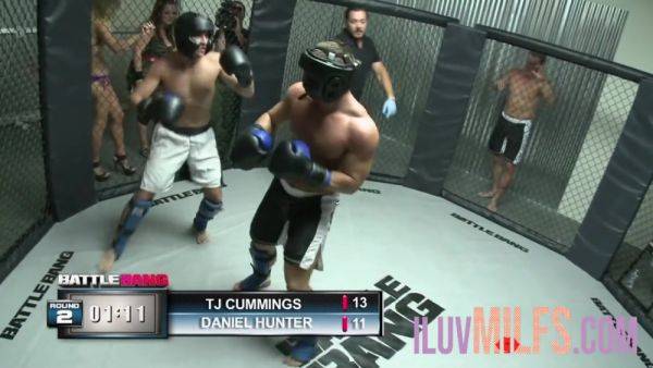 Chubby brunette milf getting cum on her big tits - hotmovs.com - Usa on poweredporn.com