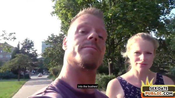 Outdoor public German amateur gets fucked by sex date - hotmovs.com - Germany on poweredporn.com