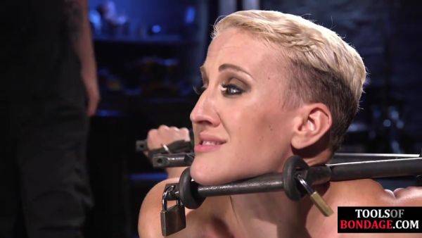 Spanked and punched BDSM bitch toyed and fingered - hotmovs.com on poweredporn.com