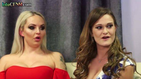 Classy CFNM British femdoms give BJ session in group - hotmovs.com - Britain on poweredporn.com