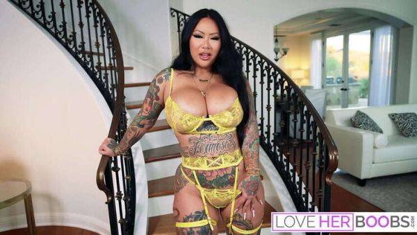 JOI Featuring Busty Asian Connie Perignon with Tattoo - porntry.com on poweredporn.com