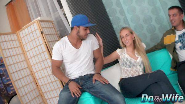 Blonde Housewife Jenny Simons Fucked and Creampied as Cuck Looks On - sunporno.com on poweredporn.com