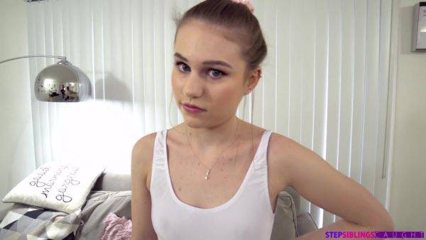 Hot Petite Brunette Stepsis Mabel May Trades A Ride To Gymnastics For A Ride On Stepbros Dick - videomanysex.com on poweredporn.com