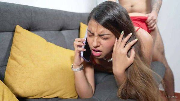 Unfaithful Wife's Anal Encounter: Cheating on Husband with Lover While Speaking on Phone! - porntry.com on poweredporn.com