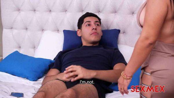 STEP-MOM MAIA SANZ & HER Ample Bosoms. BLOWJOB ACTION - veryfreeporn.com on poweredporn.com