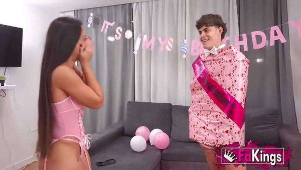 Nuria Millan Celebrates Her 1st Anniversary at FAKings with a Generous Lover! - porntry.com - Spain on poweredporn.com