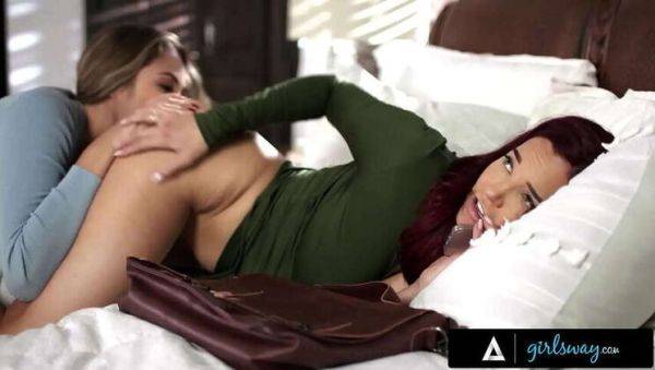 GIRLSWAY: 1 Hour of Sensual Lesbian Action - Fingering, Facesitting, Scissoring & More! Starring Casey Calvert, Eliza Ibarra, Whitney Wright & More! - xxxfiles.com on poweredporn.com