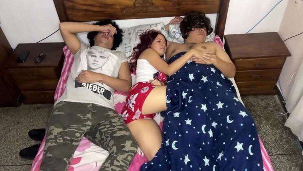 My girlfriend's best friend, Bibi, sleeps in our bed and I suspect they're having an affair (NTR) - xxxfiles.com on poweredporn.com