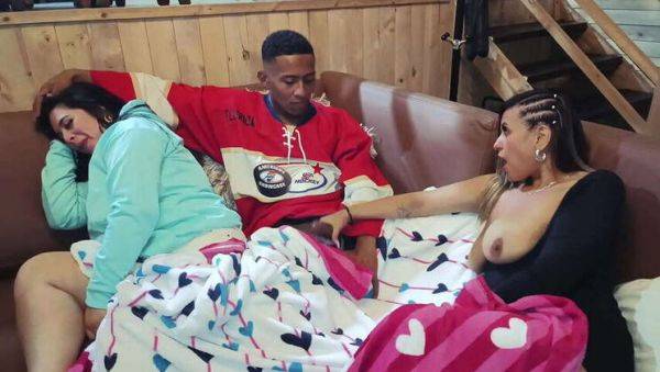 My wife's friend drops by and bangs her during movie time - veryfreeporn.com on poweredporn.com