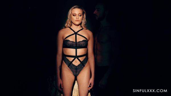 Cute blonde plays erotic in midnight porn fantasies - xbabe.com on poweredporn.com