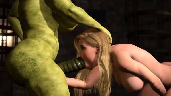 Futa orc with a huge dick fucks hard a sexy blonde slut - drtuber.com on poweredporn.com