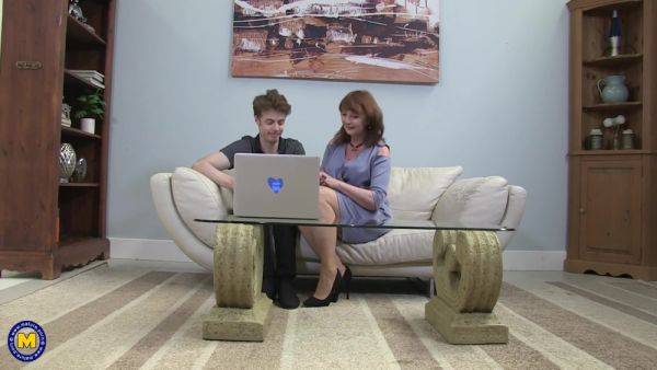 British Milf Lady Ava With Big Breasts Fucks Her Virgin Stepson - videomanysex.com - Britain on poweredporn.com