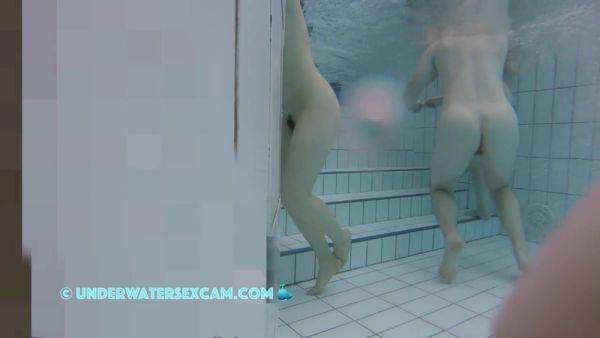 Asian Girl Nude In Sauna Pool First Time And Gets Horny - hclips.com on poweredporn.com
