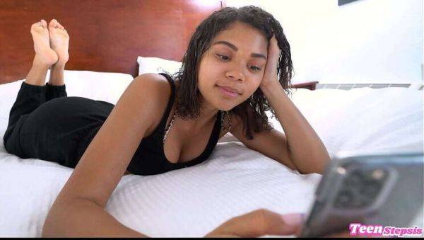 Adorable Kinky Black Teen Michelle Anderson Begs for a Facial - Johnny Love - xxxfiles.com on poweredporn.com