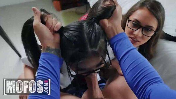 MacKenzie Mace Attempts to Win Back Her BF with Lulu Chu as a Birthday Surprise - MOFOS - porntry.com on poweredporn.com