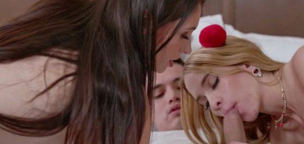 Blondie Mommy And Her Friend Devour Young Stepson - inxxx.com on poweredporn.com