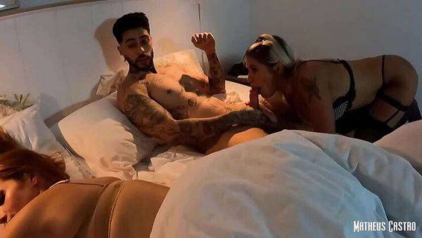 Wedding Night Blowjob: Lucy Deville and Matheus Castro - xxxfiles.com on poweredporn.com