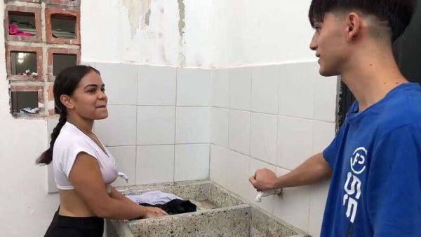 I filled my brunette step-sister's tight ass with milk - she craved it - Spanish porn - porntry.com - Spain - Colombia on poweredporn.com