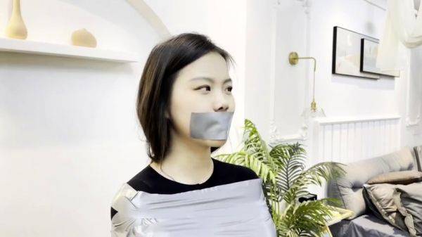 Tape Mummification - drtuber.com - Japan on poweredporn.com