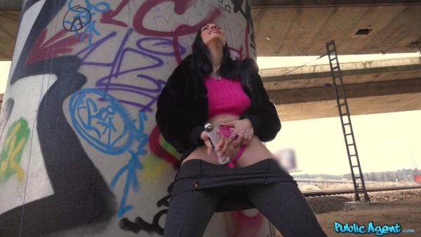 Buxom Italian MILF Pleases a Stranger With Risky Outdoor BJ & Lets Him Fuck Her Hard For Money - anysex.com - Italy on poweredporn.com