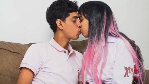 Young Students 18+ Get Bored Of Reading And Prefer To Take A Break - upornia.com on poweredporn.com