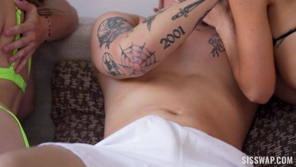 Coco Lovelock & Theodora Day & Tyler Cruise & Joshua Lewis in Poolside Temptations: A Deep Analysis Extended Cut - SisSwap - hotmovs.com on poweredporn.com