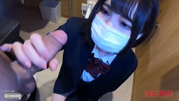 Asian schoolgirl sucked dick and got fucked in a bathroom pov - anysex.com - Japan on poweredporn.com