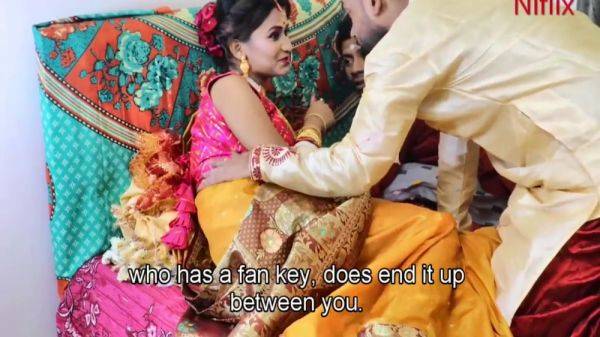 Newly Married Wife Fucked By Husband And Stepbrother In Law Together. A Hardcore Threesome - desi-porntube.com - India on poweredporn.com