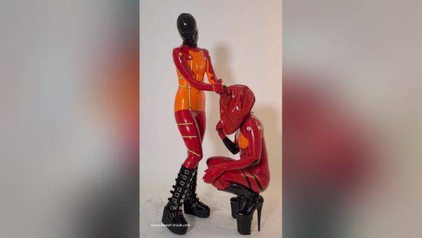 Playing With Latex Hoods - hclips.com on poweredporn.com