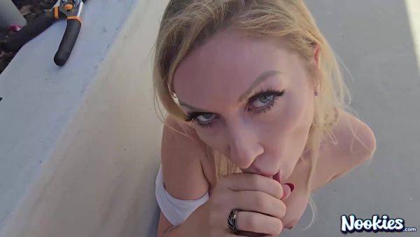 Nookies - Hot Housewife Fucked Outdoors - Sydney Paige - upornia.com on poweredporn.com