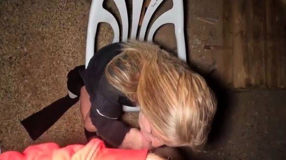 Amateur Blonde Blowjob CIM - drtuber.com on poweredporn.com