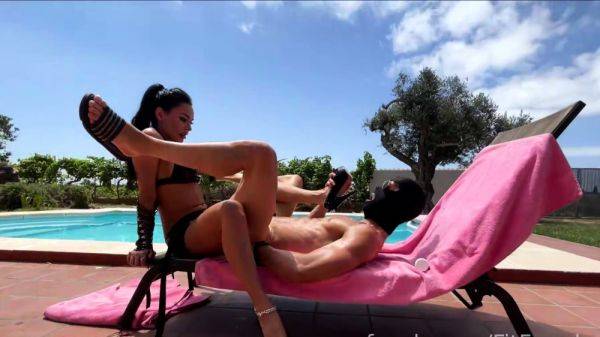 Brunette mistress strapon fucks fetish dudes ass - drtuber.com on poweredporn.com