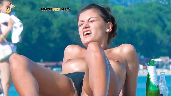 Hot Beauty Is Young Nudist Spending Her Day On The Beach - hclips.com on poweredporn.com