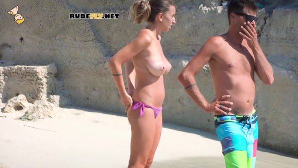 Nude Beach Girl Filmed By A Completely Naked On The Beach - hclips.com on poweredporn.com
