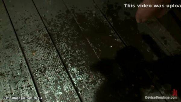 Slave Squirts On The Floor Over Machine - hotmovs.com on poweredporn.com