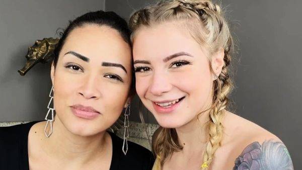 Teacher with big tongue experiments with her student's taste - drtuber.com on poweredporn.com