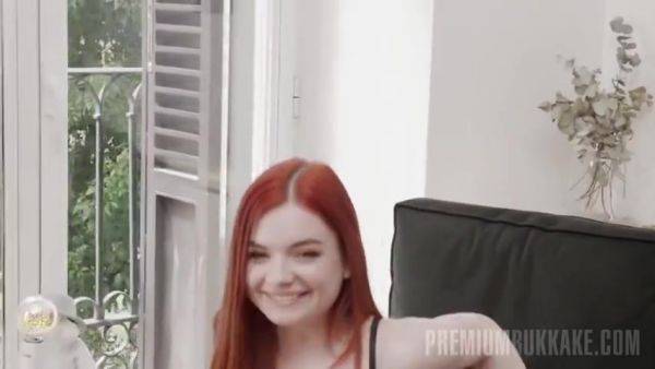 2 Bukkake Interview With Miss Olivia - hotmovs.com on poweredporn.com