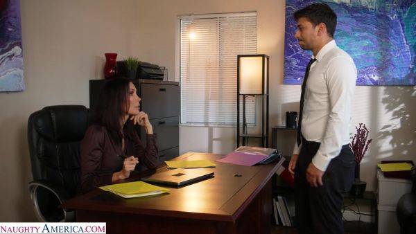 Office MILF demands young man to strip for her and sexually please her - hellporno.com on poweredporn.com