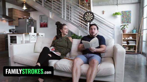 Step Sis Sloan Harper Makes Step Bro Cum On Her Pretty Face After Passionate Fuck - videomanysex.com on poweredporn.com