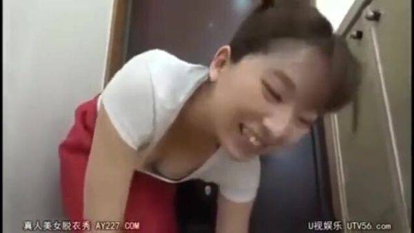 He pushes her down, takes off her pants and underwear, and thrusts into her. - senzuri.tube on poweredporn.com