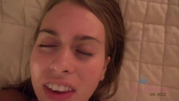 Jill Is Clean And Ready For Dinner, But It Also Looks Like She's Hungry For Your Cum - hotmovs.com on poweredporn.com