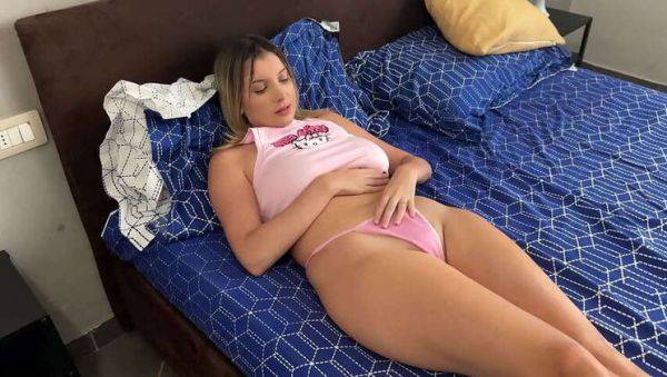 Lustful stepsister gets caught pleasuring herself by stepbrother - porntry.com on poweredporn.com