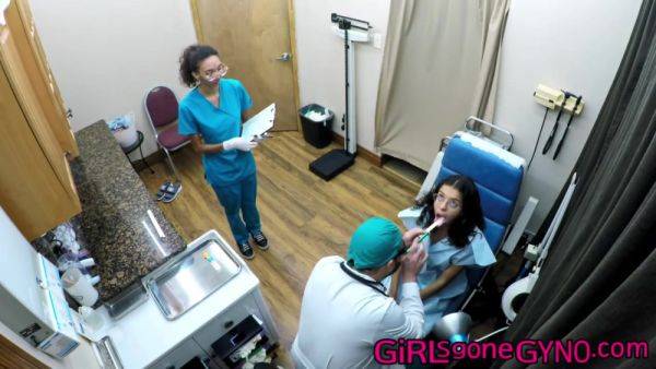 Aria Nicoles Yearly Physical - Part 1 of 2 - hotmovs.com on poweredporn.com